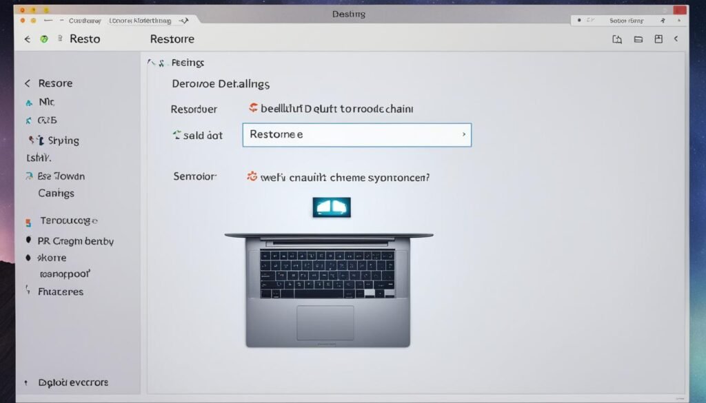 استعادة الإعدادات الافتراضية استعادة الإعدادات الافتراضية