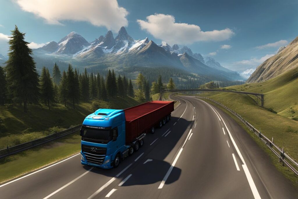 لعبة euro truck simulator 2 للاندرويد