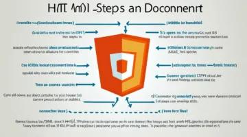 خطوات انشاء مستند بلغة html